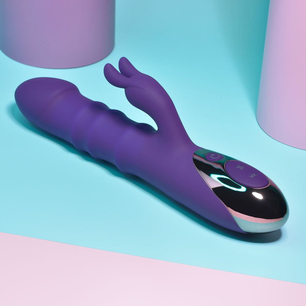 Playboy Pleasure Hop To It Rabbit Vibrator - Purple