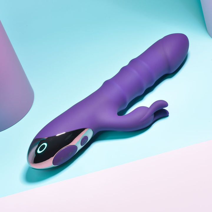 Playboy Pleasure Hop To It Rabbit Vibrator - Purple