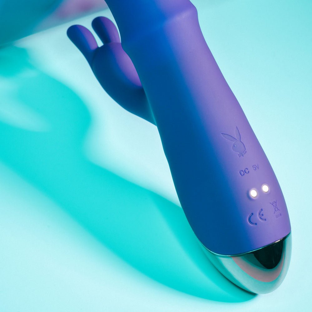 Playboy Pleasure Hop To It Rabbit Vibrator - Purple