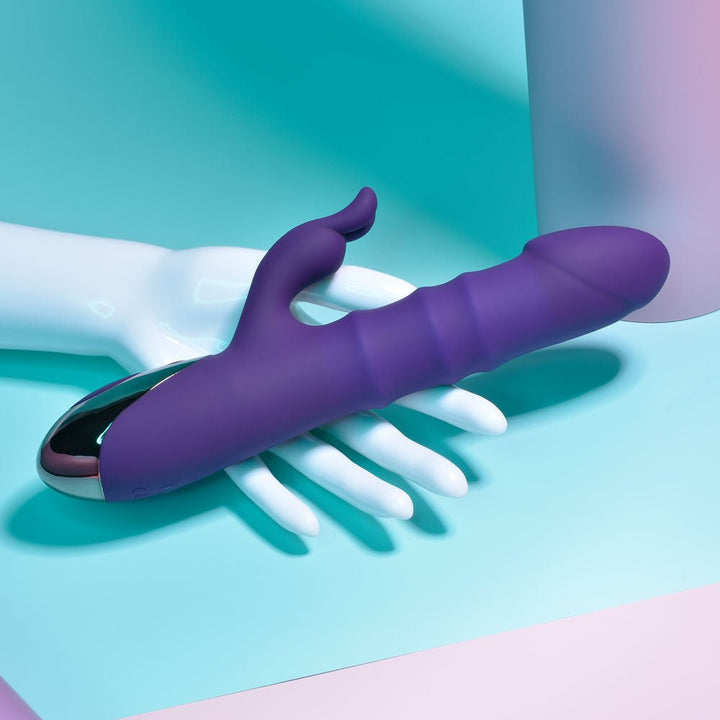 Playboy Pleasure Hop To It Rabbit Vibrator - Purple