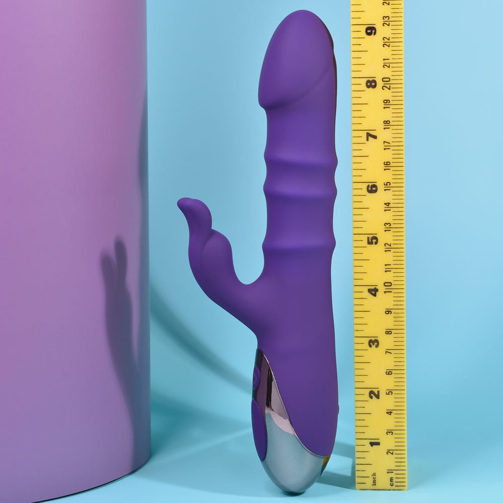 Playboy Pleasure Hop To It Rabbit Vibrator - Purple