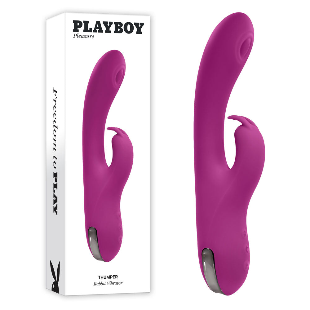 Playboy Pleasure Thumper Rabbit Vibrator - Purple