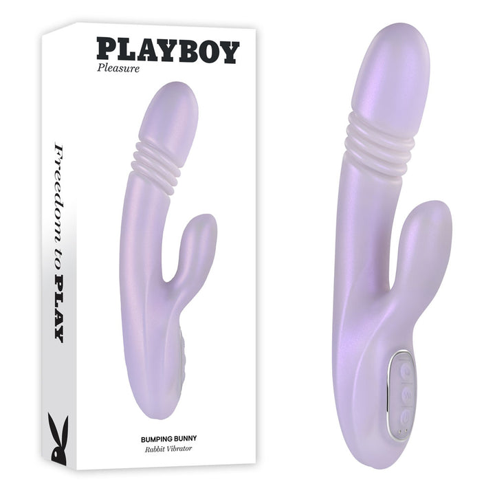 Playboy Pleasure Bumping Bunny - Thrusting & Warming Rabbit - Purple
