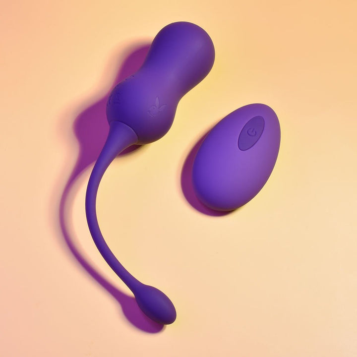 Playboy Pleasure Double Time - Purple Vibrating Kegel Balls