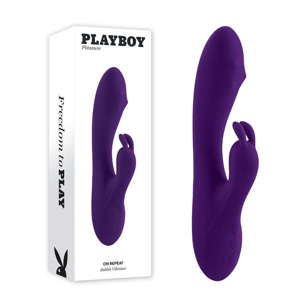 Playboy Pleasure On Repeat Rabbit Vibrator - Purple