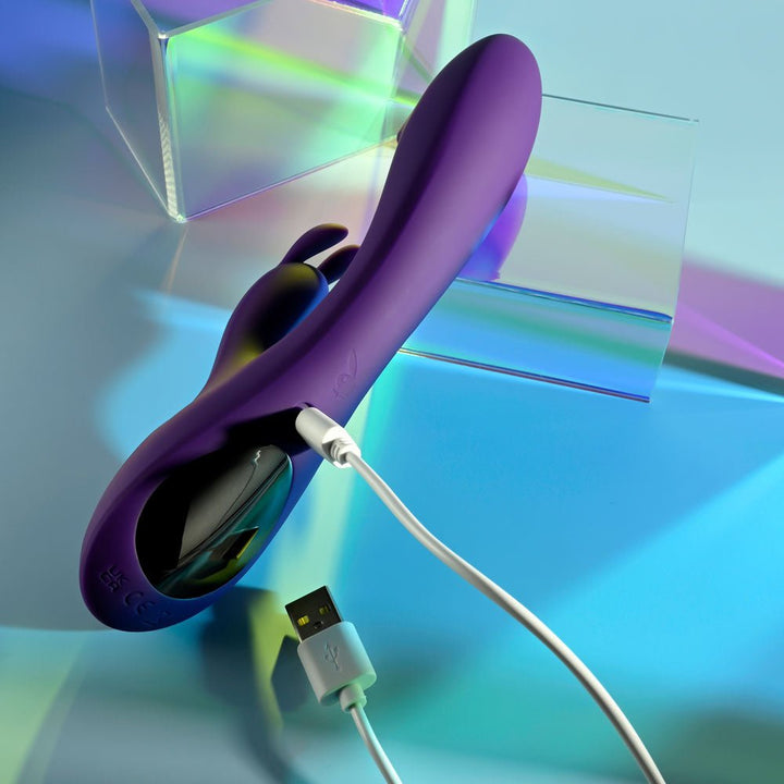 Playboy Pleasure On Repeat Rabbit Vibrator - Purple