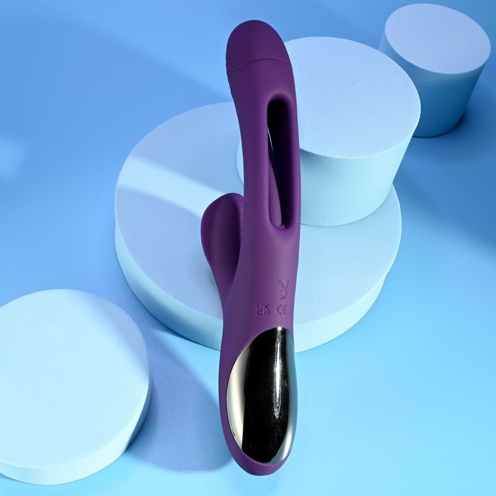 Playboy Pleasure The Thrill Rabbit Vibrator - Purple