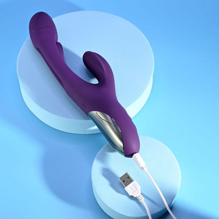 Playboy Pleasure The Thrill Rabbit Vibrator - Purple