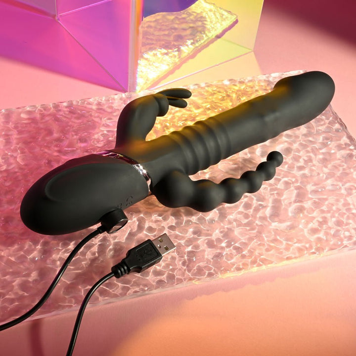 Playboy Pleasure Big Bunny Energy Vibrator with Anal Beads