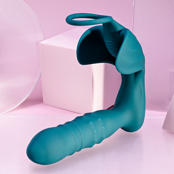 Playboy Pleasure Bring It On - Thrusting Butt Plug With Cock Ring