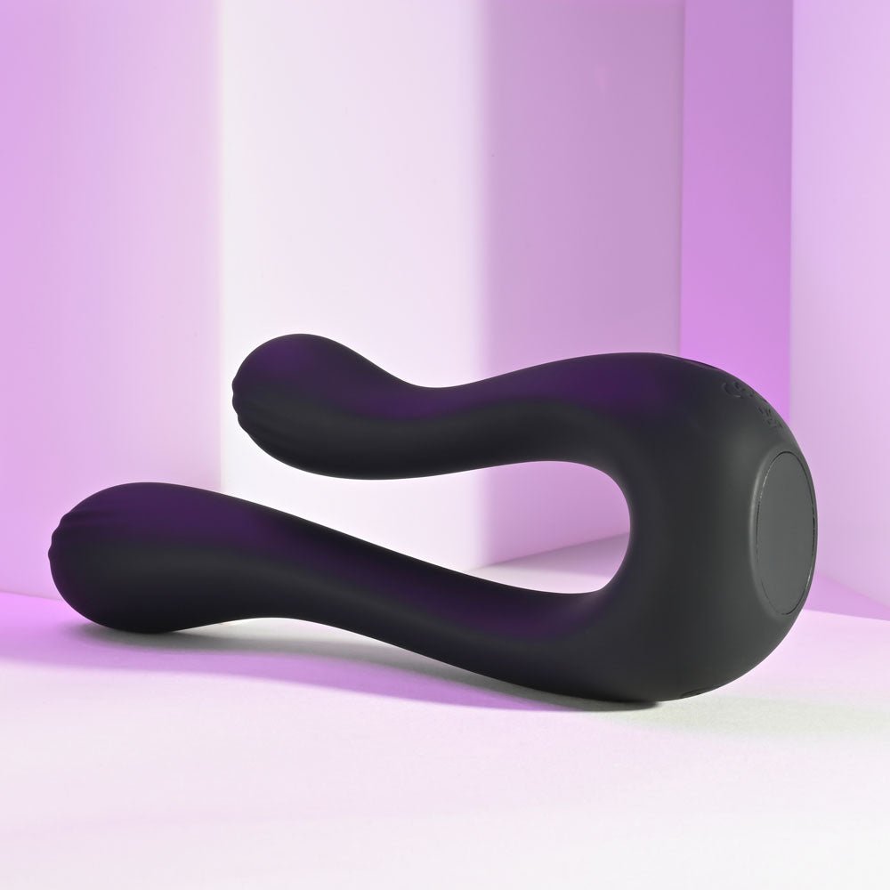 Playboy Pleasure The Swan - Dual Ended Vibrator - Black