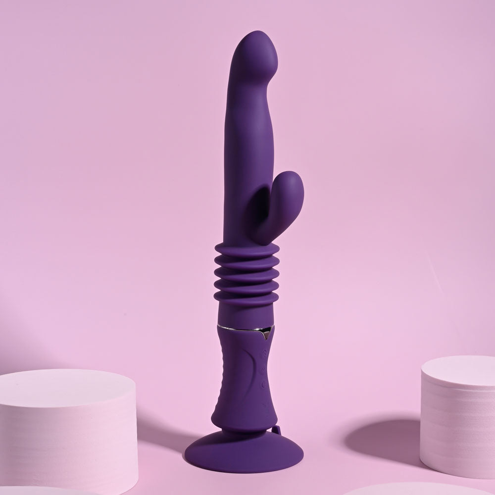 Playboy Pleasure Hoppy Ending Rabbit Vibrator - Purple