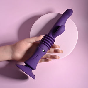 Playboy Pleasure Hoppy Ending Rabbit Vibrator - Purple