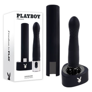 Playboy Pleasure - Pleasure Zone - Vibrator With Charging Dock - Black