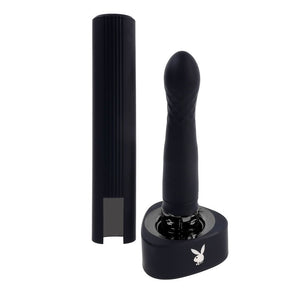 Playboy Pleasure - Pleasure Zone - Vibrator With Charging Dock - Black