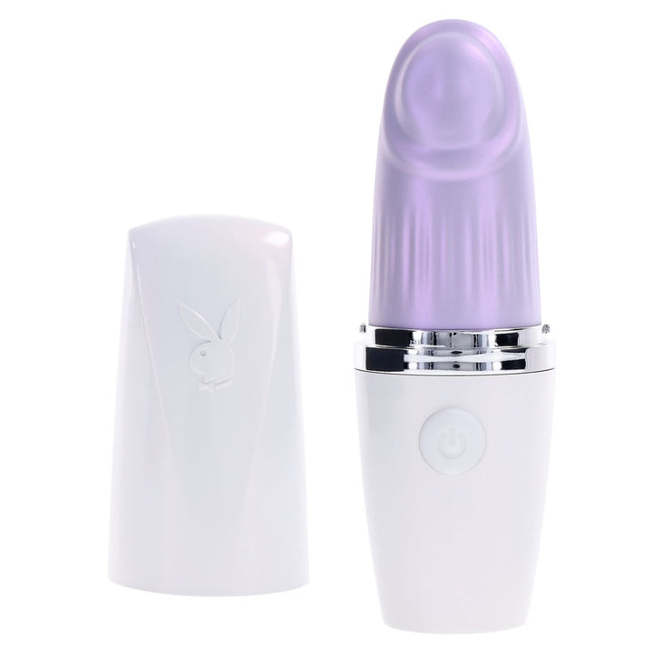 Playboy Pleasure Getaway - Tapping Stimulator - White/Purple