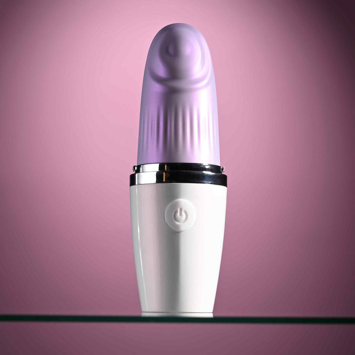 Playboy Pleasure Getaway - Tapping Stimulator - White/Purple