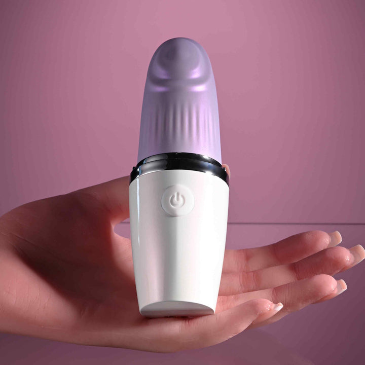 Playboy Pleasure Getaway - Tapping Stimulator - White/Purple