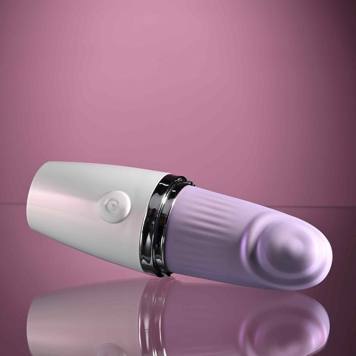 Playboy Pleasure Getaway - Tapping Stimulator - White/Purple