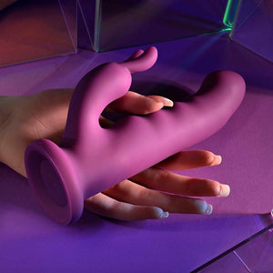 Playboy Pleasure Fluffle Rabbit Vibrator - Purple