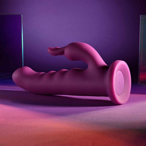 Playboy Pleasure Fluffle Rabbit Vibrator - Purple