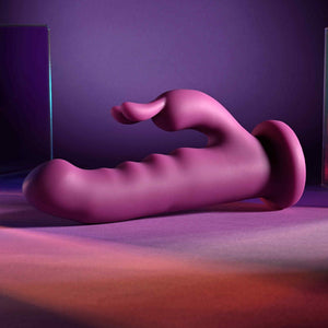 Playboy Pleasure Fluffle Rabbit Vibrator - Purple