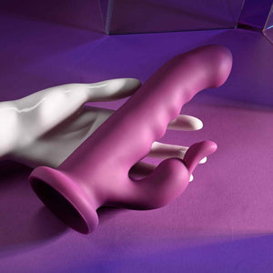 Playboy Pleasure Fluffle Rabbit Vibrator - Purple