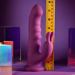 Playboy Pleasure Fluffle Rabbit Vibrator - Purple