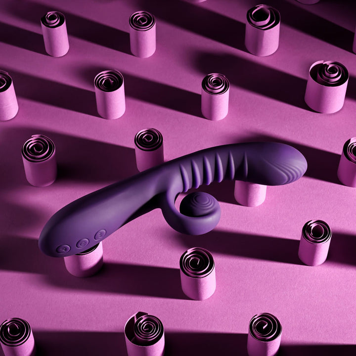 Playboy Curlicue - Rabbit Vibrator - Purple