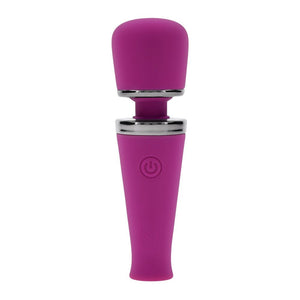Playboy Pleasure Mic Drop - Mini Wand Vibrator - Purple