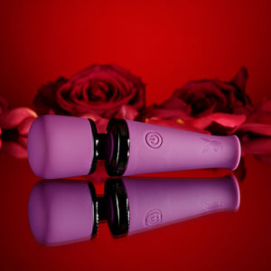 Playboy Pleasure Mic Drop - Mini Wand Vibrator - Purple