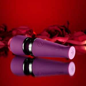 Playboy Pleasure Mic Drop - Mini Wand Vibrator - Purple
