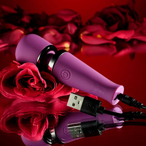 Playboy Pleasure Mic Drop - Mini Wand Vibrator - Purple