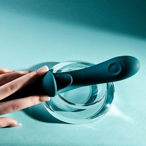 Playboy Pleasure Harmony - Vibrator with Clitoral Flicker - Blue