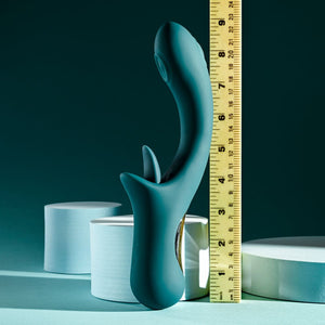 Playboy Pleasure Harmony - Vibrator with Clitoral Flicker - Blue
