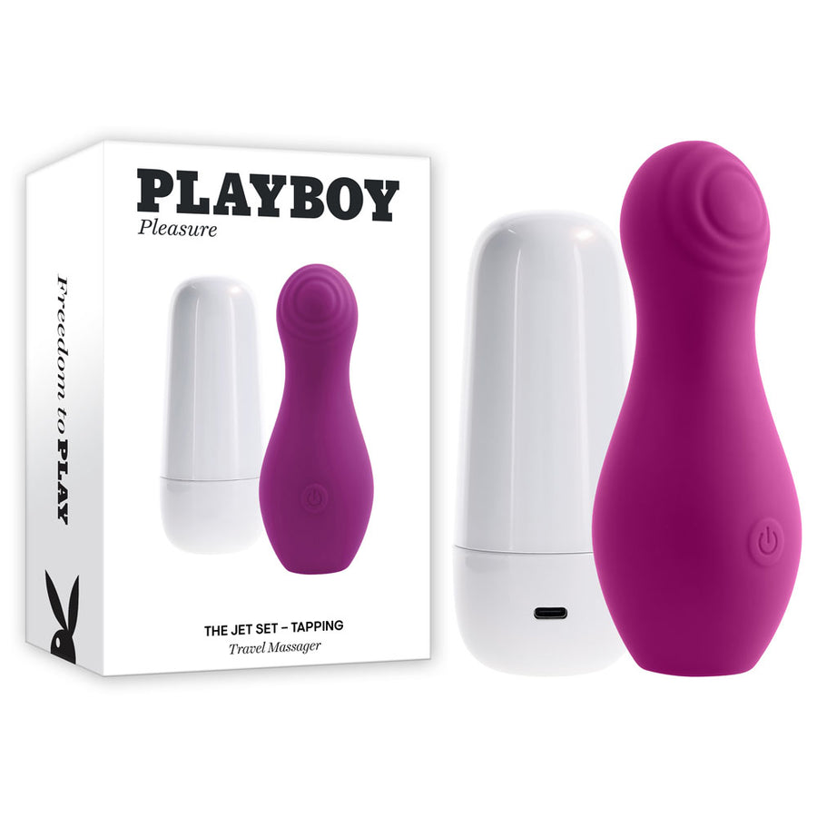 Playboy Pleasure The Jet Set - Tapping Stimulator With Charging Case