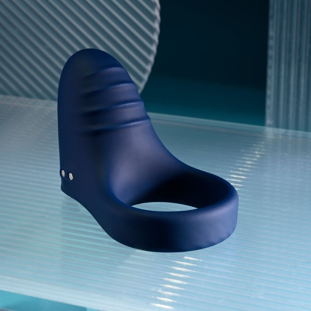 Playboy Pleasure Pleasure Point - Vibrating Cock Ring - Blue