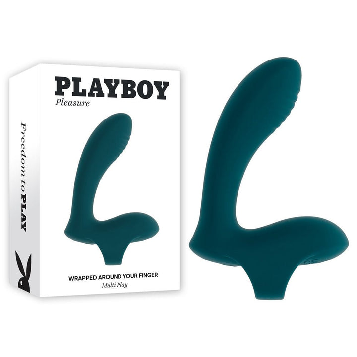 Playboy Pleasure Wrapped Around Your Finger - Finger Stimulator - Green