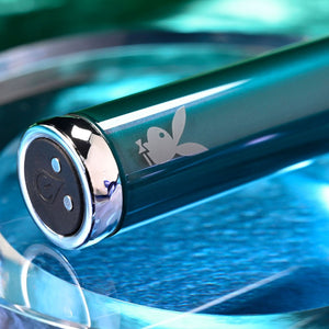 Playboy Pleasure Emerald - Glass Tipped Bullet - Blue