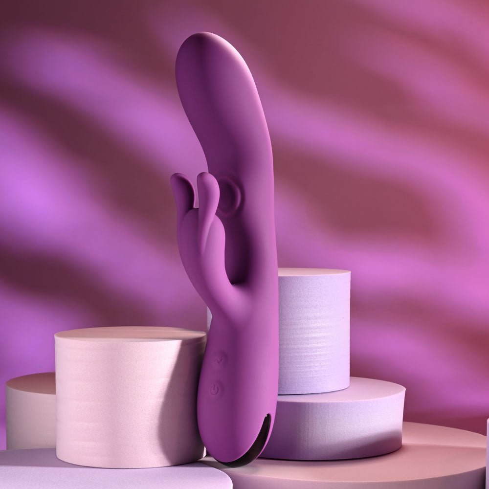 Playboy Pleasure Busy Bunny  - Rabbit Vibrator with Tapping Shaft - Purple