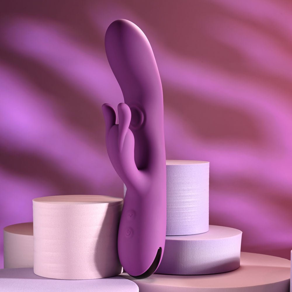 Playboy Pleasure Busy Bunny  - Rabbit Vibrator with Tapping Shaft - Purple