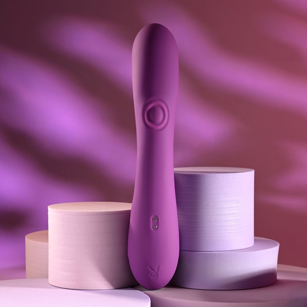 Playboy Pleasure Busy Bunny  - Rabbit Vibrator with Tapping Shaft - Purple