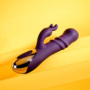 Playboy Pleasure Bunny Punch - Twirling Rabbit Vibrator - Purple
