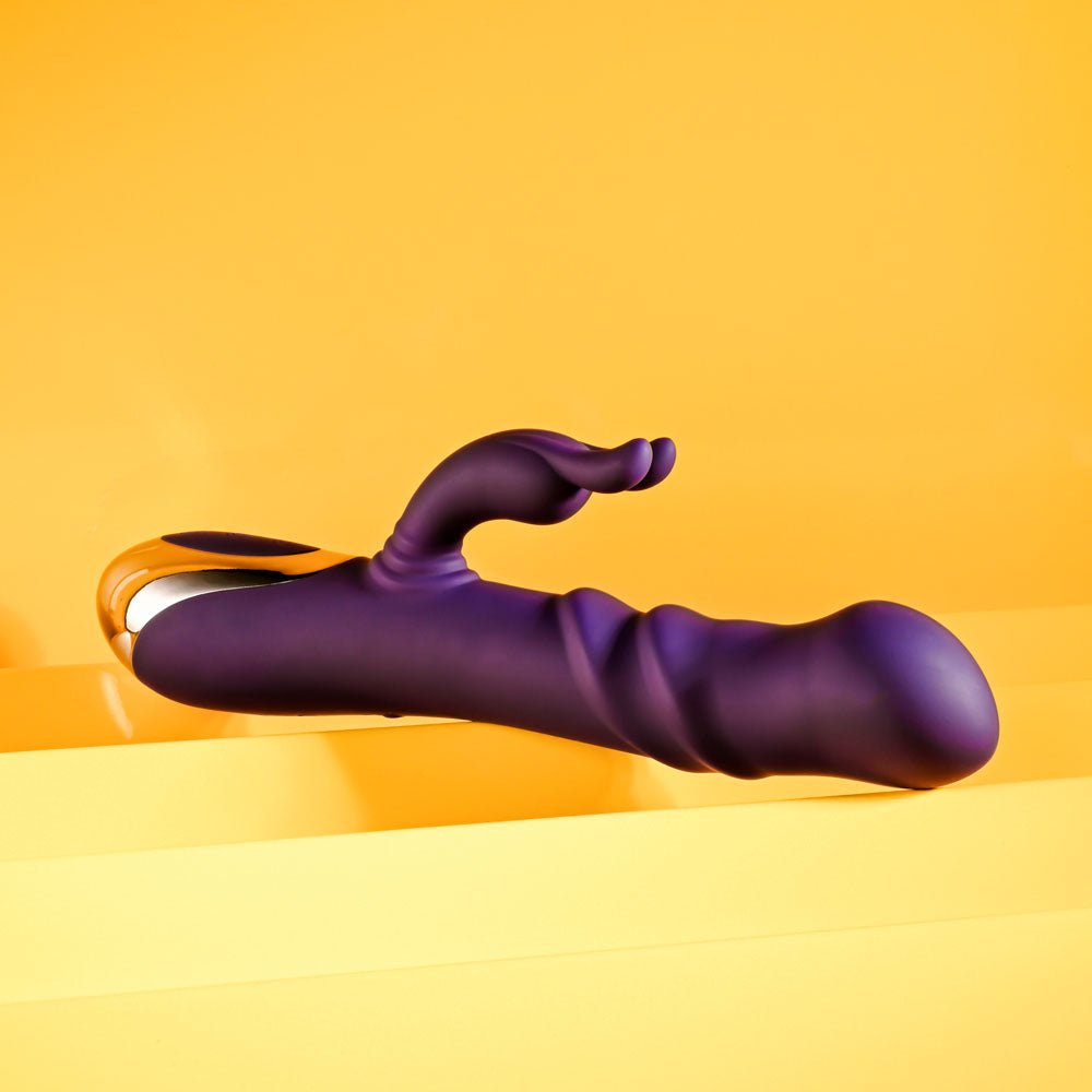Playboy Pleasure Bunny Punch - Twirling Rabbit Vibrator - Purple