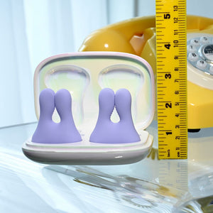 Playboy Pleasure In A Pinch - Vibrating Nipple Clamps with Charging Carry Case