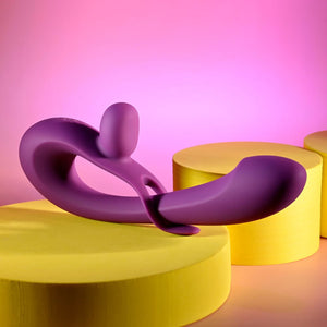 Playboy Pleasure Cha Cha Slide Rabbit Vibrator - Purple