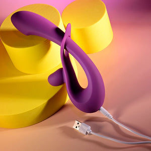Playboy Pleasure Cha Cha Slide Rabbit Vibrator - Purple