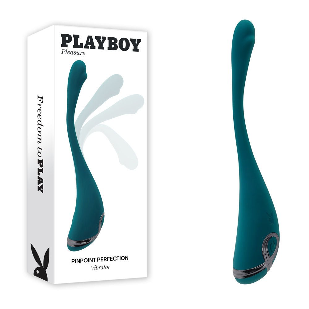 Playboy Pleasure Pinpoint Perfection - Poseable Vibrator - Green