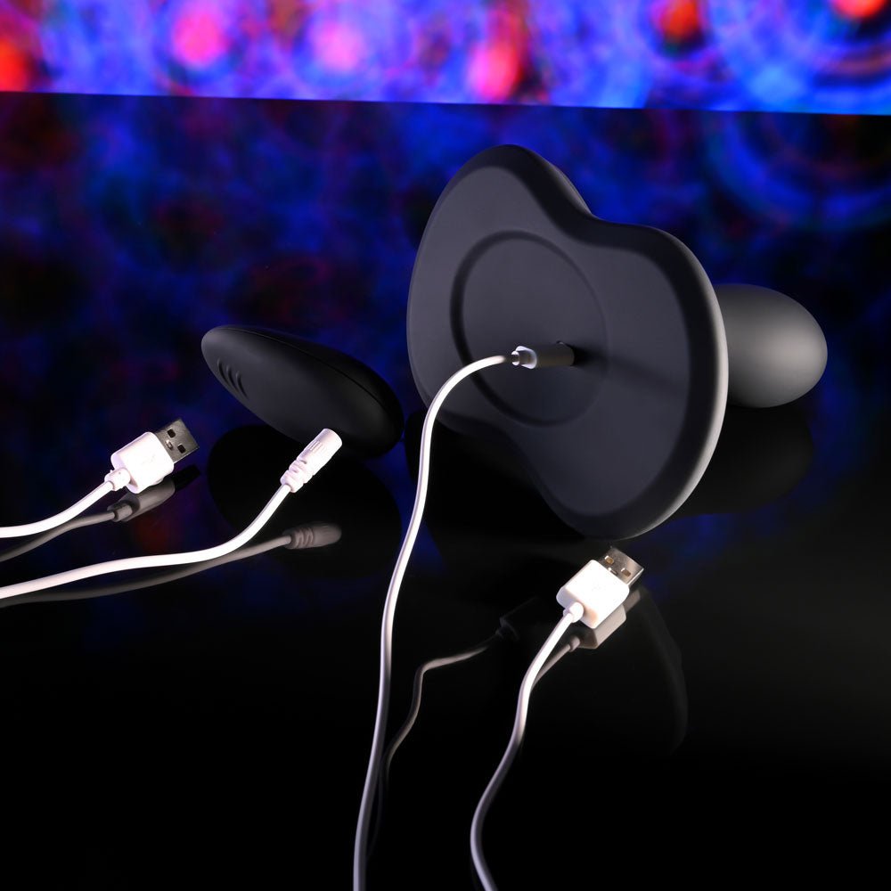Playboy Pleasure Sittin & Spinnin - Spinning Vibrating Grinder Pad with Remote - Black