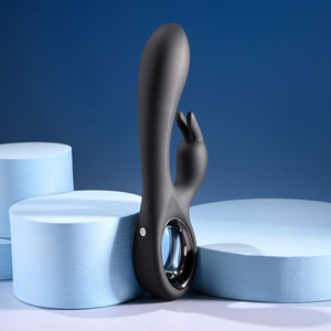 Playboy Pleasure Late Night Bunny Dual Rabbit Vibrator - Black